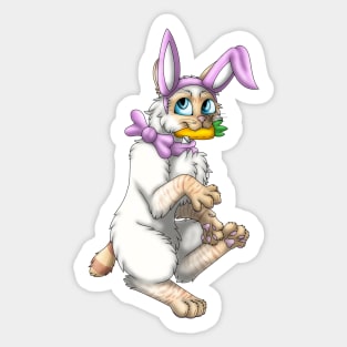 Bobtail BunnyCat: Red Lynx Point (Pink) Sticker